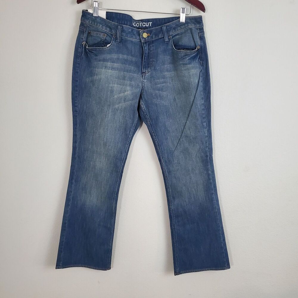 Vintage Y2k Women's Jeans 14 Petite Low Rise Bootcut NY&CO Casual Grunge